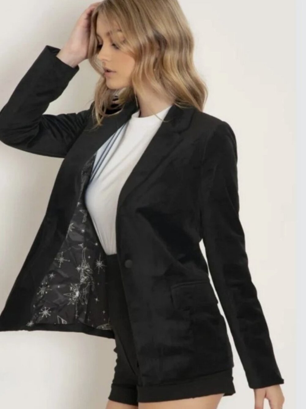 Blackmilk Velvet Blazer Celestial Constellation Museum Piece Size 12
